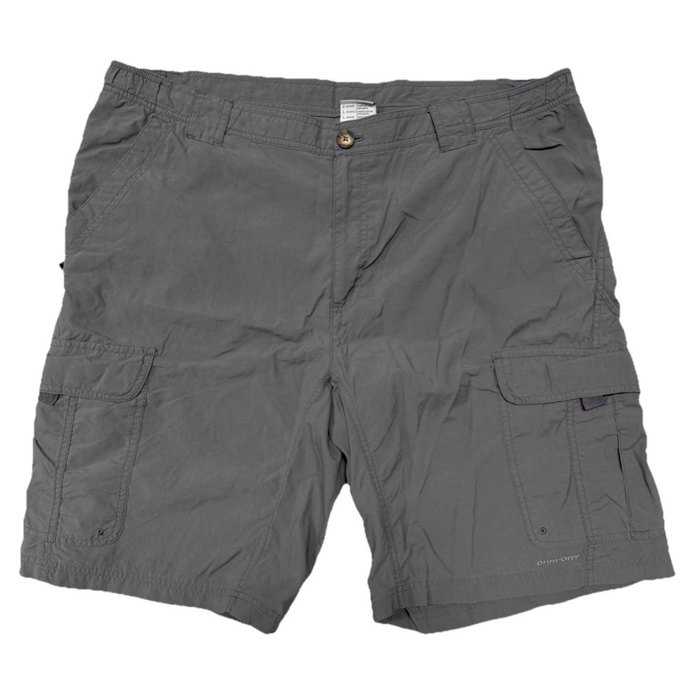 Columbia Titanium Omni Dry Hiking Cargo Shorts Men's L Gray Utility Gorpcore